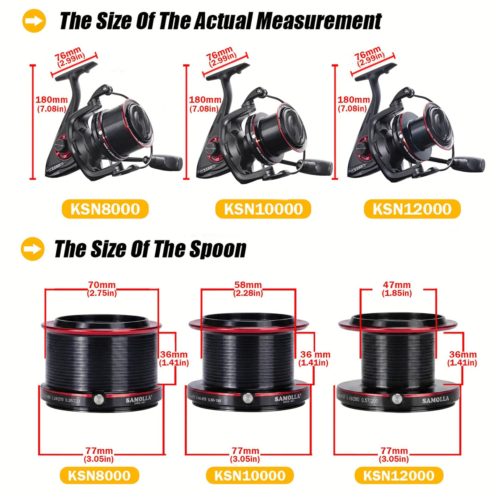 CAZULO Long Cast Spinning Reel - огляд і ціна Daiwa Reel Bg
