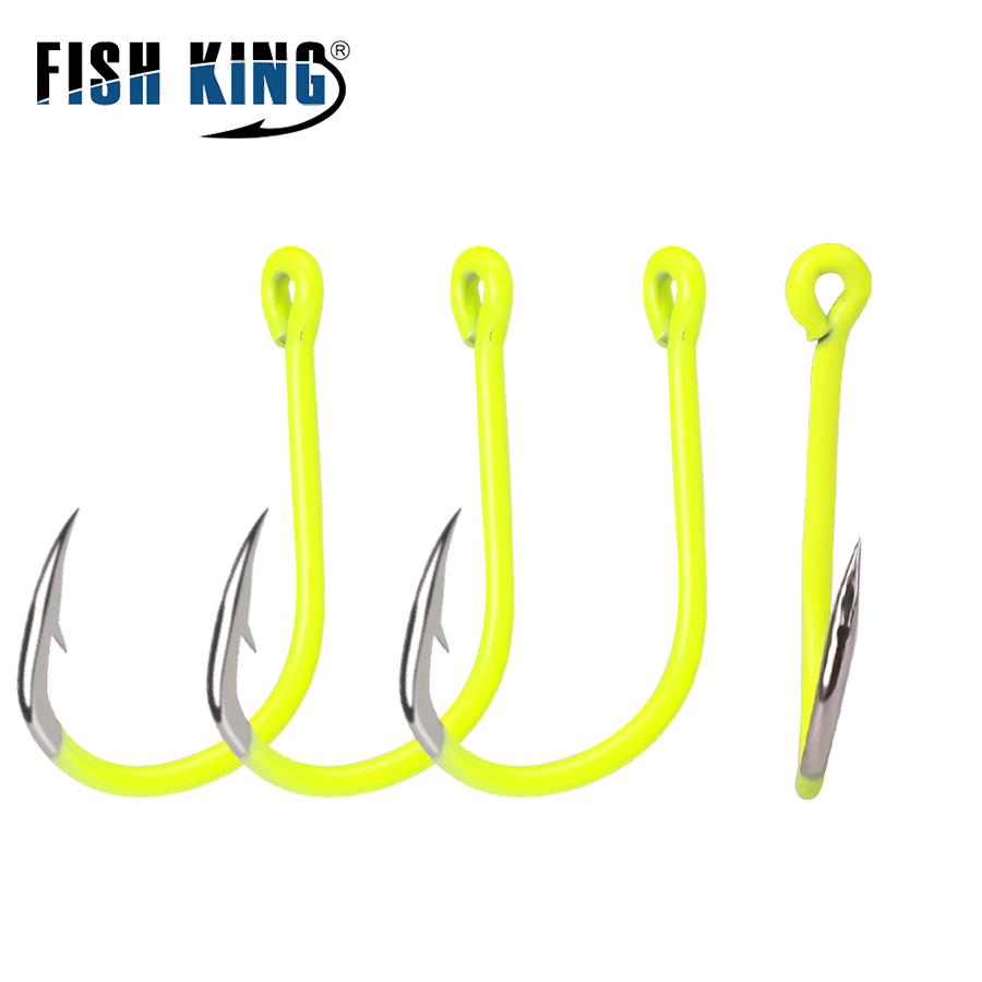 NGB 50pcs 1/0#-10#Fluorescent  - огляд і ціна Fishing Hook Barbless