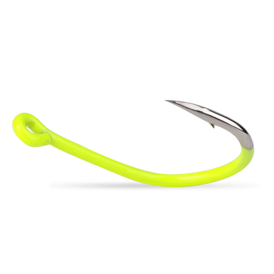 NGB 50pcs 1/0#-10#Fluorescent  - огляд і ціна Fishing Hook Barbless
