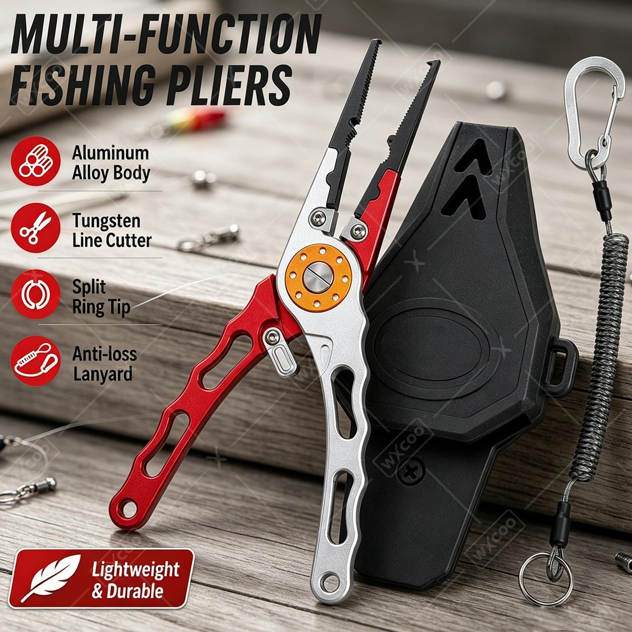 WXCOO Split Ring Pliers Hook R - огляд і ціна Fishing Hook Sharpener