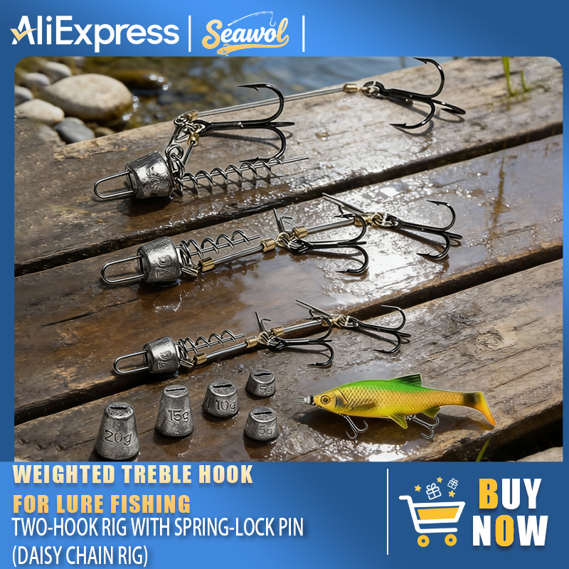 Fishing Hook Rigs Steel Leader - огляд і ціна Fishing Hook Treble